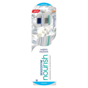 Sensodyne Nourish Toothbrush 2 Pack for Sensitive Teeth