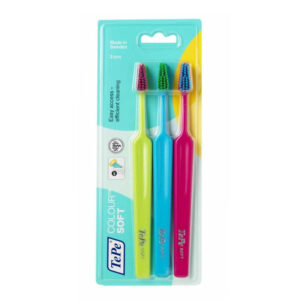 Tepe Color Soft Toothbrush 3-Pack - Gentle Oral Care