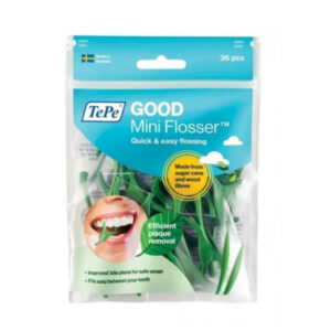 TePe Good Mini Flosser - Forked Dental Floss for Healthy Gums