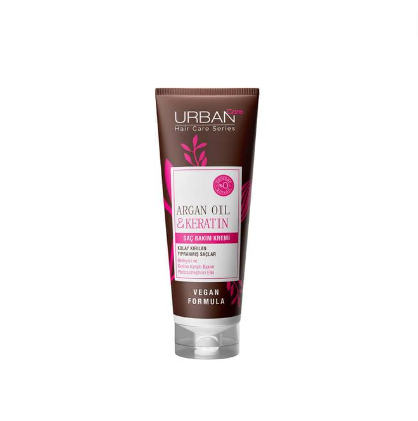 Urban Care Argan Oil & Keratin Hair Cream 250ml - Nourish & Repair