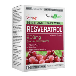 Suda Vitamin Resveratrol 60 Capsules - Antioxidant Support