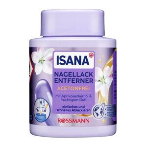 Isana Acetone-Free Nail Polish Remover with Biotin & Glycerin 75ml