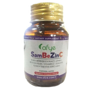 Витаминная добавка Afye SamBeZinC 30 капсул для иммунитета и энергии