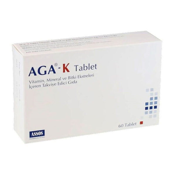أقراص AGA-K الغذائية 60 حبة - لتعزيز المناعة والطاقة الطبيعية
