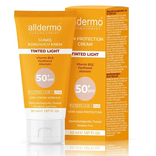 كريم واقي شمس ملون ألدرمو SPF 50+ 50 مل - حماية فعالة للبشرة