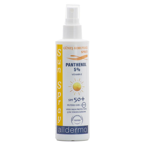 بخاخ واقي شمس ألدرمو SPF 50 - 200 مل مع بانثينول وفيتامين E