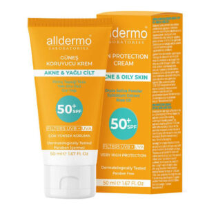 واقي شمس ألدرمو SPF 50+ للبشرة الدهنية - 50 مل للعناية بالمسام