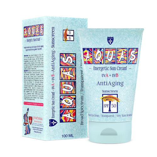 واقي شمس أكوا آمن ضد الشيخوخة SPF 50+ 100 مل - حماية من UVA/UVB