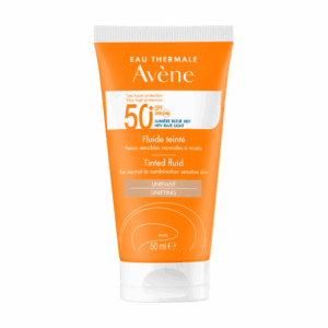 أفين سولير سائل ملون SPF 50+ 50 مل - حماية من أشعة UV ولمسة طبيعية