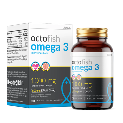 Ava Octofish Omega-3 1000mg Odorless Fish Oil