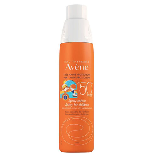 Avene SPF 50+ Kids Sunscreen Spray 200ml - Water Resistant Protection