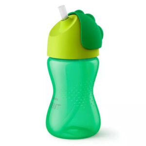 Philips Avent 300ml Glass with Straw for 12+ Months - Green
