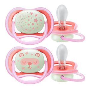 Philips Avent Ultra Air Night Pacifier 6-18M - Pink Comfort