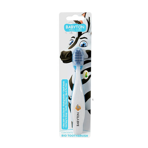 Babyton Bio Ultra Soft Zebra Kids Toothbrush - Eco-Friendly