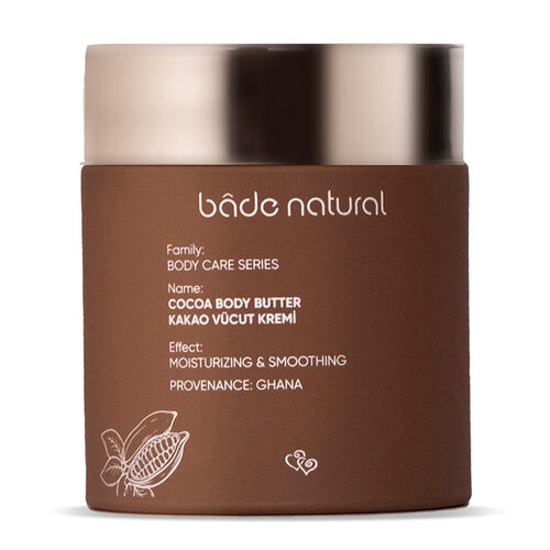 Bade Natural Cocoa Body Cream - Hydrating 100ml Moisturizer