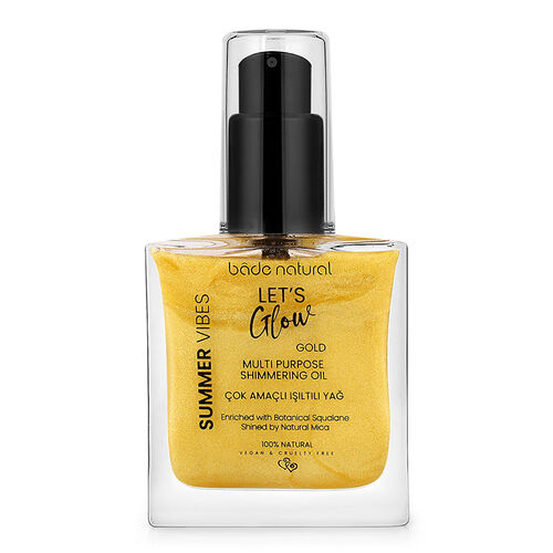 Bade Gold Shimmering Moisturizing Oil - 50ml Natural Glow