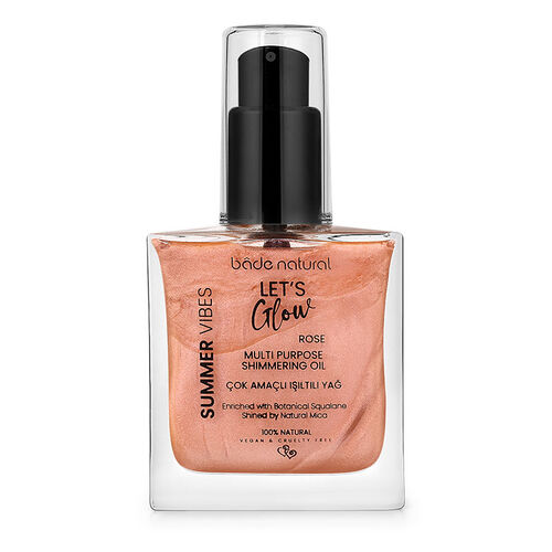 Bade Natural Let's Glow Rose Shimmer Oil - 50ml Moisturizer
