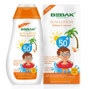 لوشن واقي من الشمس Bebak SPF 50+ للأطفال 200 مل – حماية فعالة لبشرة طفلك