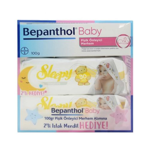 Bepanthol Baby Anti-Rash Ointment & Sleepy Wet Towels Gift Set