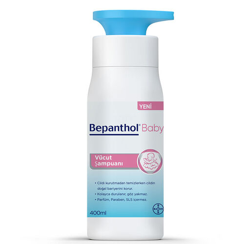 Bepanthol Baby Body Wash 400ml - Gentle Hydrating Cleanser