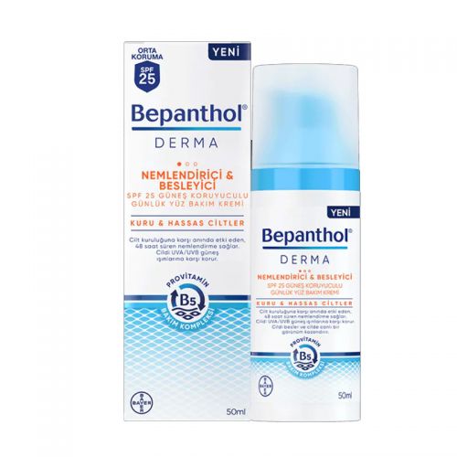Bepanthol Derma Face Cream SPF 25 - Hydrating Protection 50ml