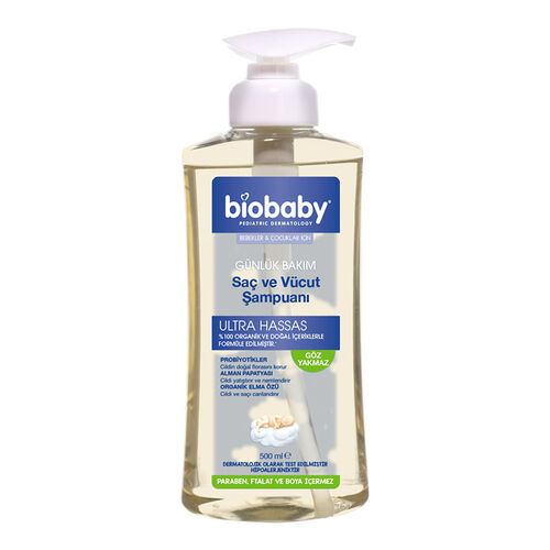 Biobaby Gentle Baby Shampoo & Body Wash - 500ml Natural Care