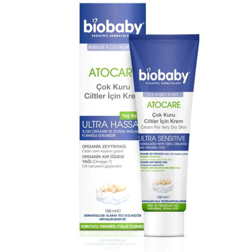 Biobaby Moisturizing Cream for Dry Skin 100ml - Hydrating Care