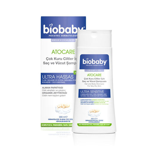 Biobaby 2-in-1 Shampoo for Dry Skin - 300ml
