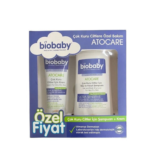 Biobaby Dry Skin Shampoo & Cream Set for Infants
