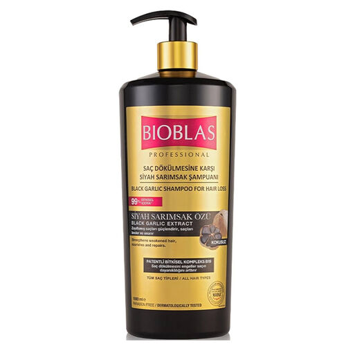 Bioblas Black Garlic Shampoo 1000ml for Hair Loss Treatment