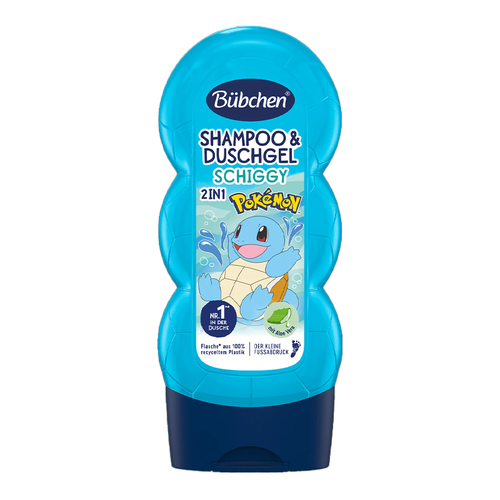 Bübchen 2-in-1 Kids Shampoo & Shower Gel - Pokemon Squirtle 230ml