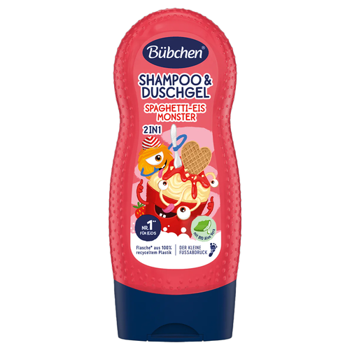 Bübchen 2-in-1 Kids Shampoo & Shower Gel - Spaghetti Monster 230 ml