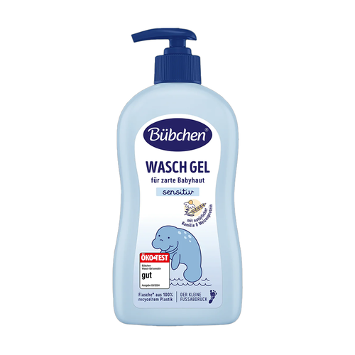 Bübchen Newborn Sensitive Baby Wash Gel 400ml - Gentle Cleanser