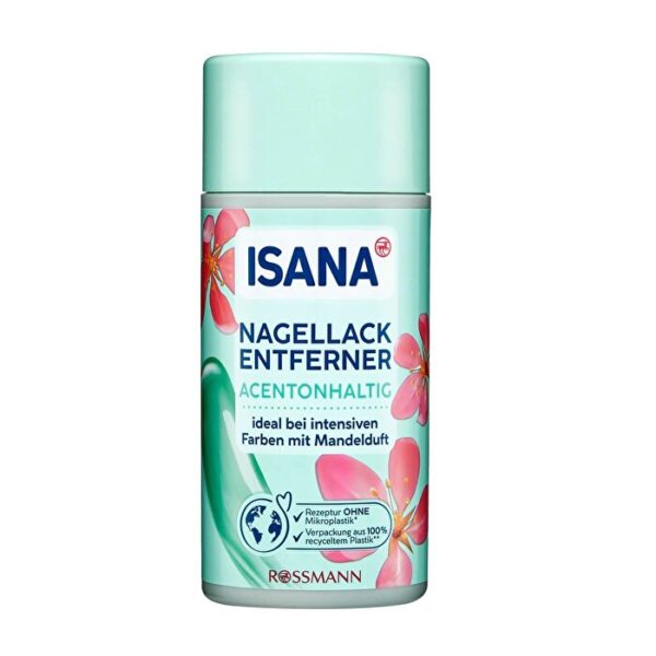 Isana Almond Scented Nail Polish Remover 125ml - Vegan Care