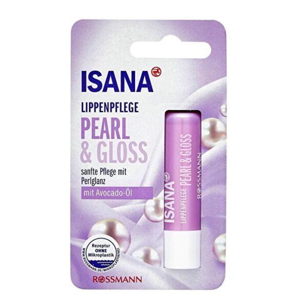 Isana Pearl Glossy Lip Balm 4.8g | Moisturizing Shine