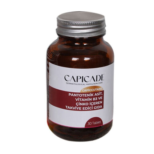 Capicade Capiccutane Pantothenic Acid 30 Tablets Supplement