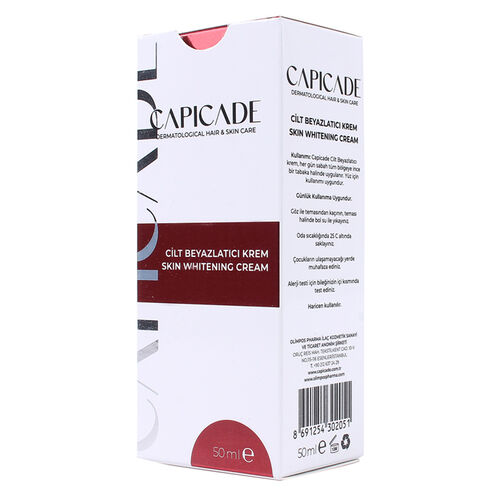 Capicade Skin Whitening Cream 50ml - Brightening & Even Tone