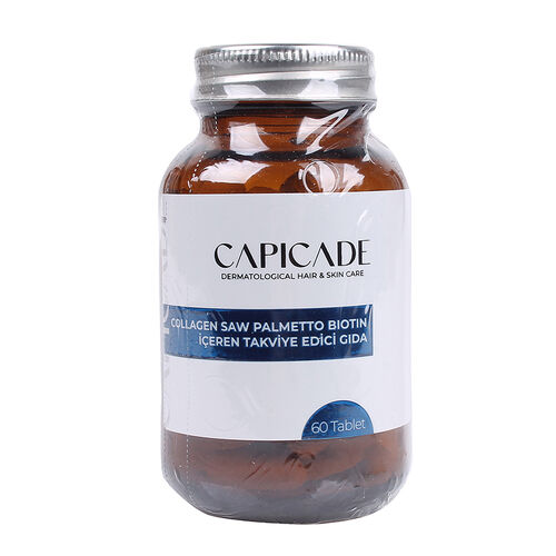 Capicade Collagen Biotin & Saw Palmetto Supplement 60 Tabs