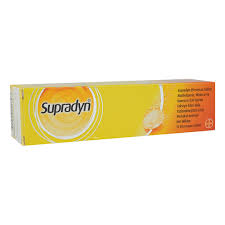 Шипучие таблетки Supradyn Effervescent Orange с апельсиновым вкусом и витаминами