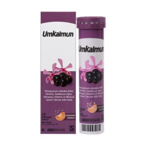 Шипучие таблетки с экстрактом герани Umkaimun в упаковке