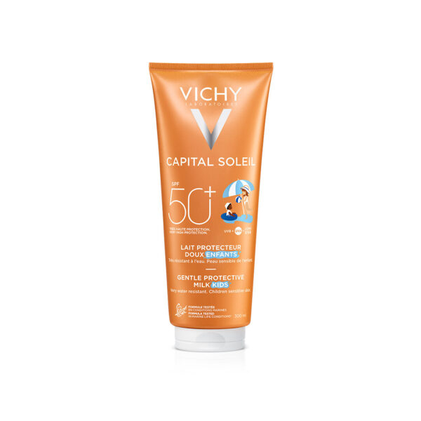 Vichy Capital Soleil SPF 50+ Kids Sun Milk 300ml - Water-Resistant