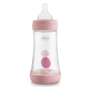 Chicco Intui-flow 5 Perfect Baby Bottle 240ml - Pink