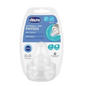 Chicco Tettarella Teat Physio Bottle Caps 2 Pieces for Hygiene