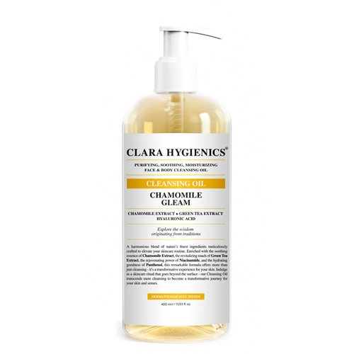 Clara Hygienics Chamomile Cleansing Oil 400ml - Gentle Glow