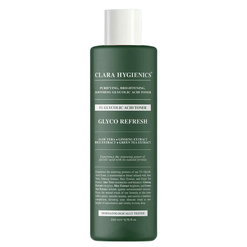 Clara Hygienics Glyco Refresh 5% Glycolic Acid Toner 200ml