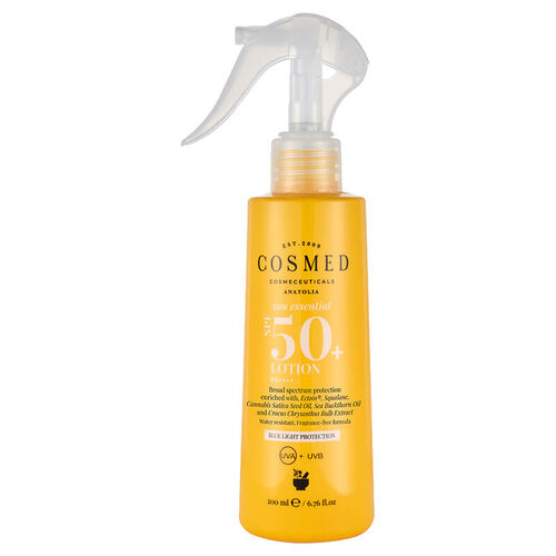 Cosmed Sun Essential SPF 50+ Sunscreen Lotion 200ml - UV Protection