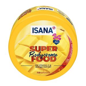 Isana Superfood Body Cream 250ml - Vitamin C & Mango Extract