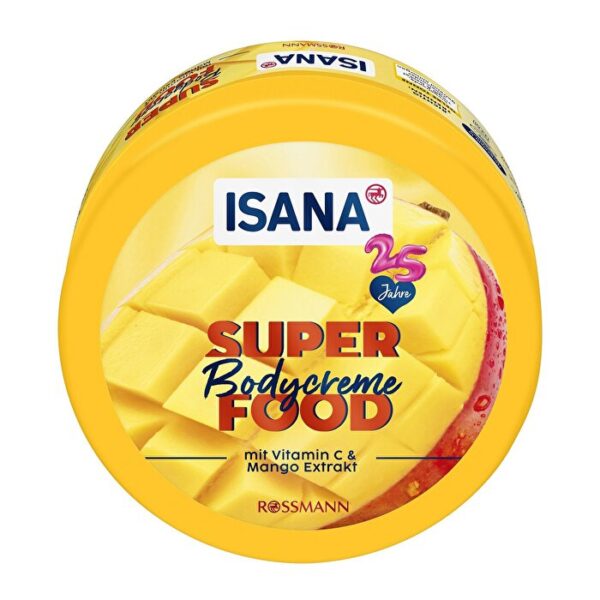 Isana Superfood Body Cream 250ml - Vitamin C & Mango Extract