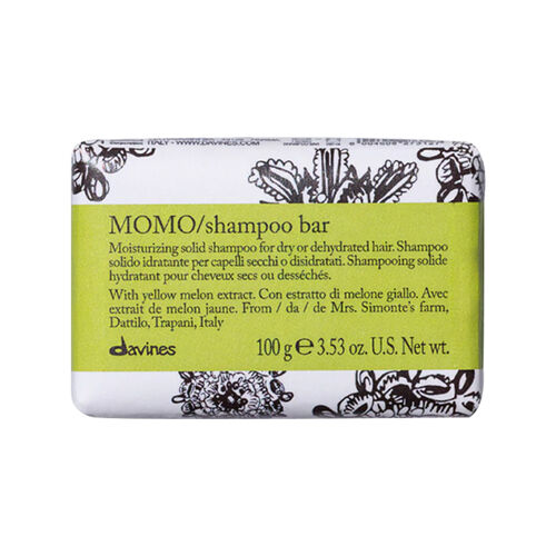 Davines Momo Hydrating Shampoo Bar - 100g Eco-Friendly Cleanser