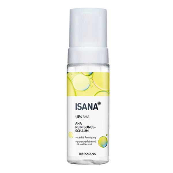Isana Facial Cleansing Foam with Rose Water & AHA